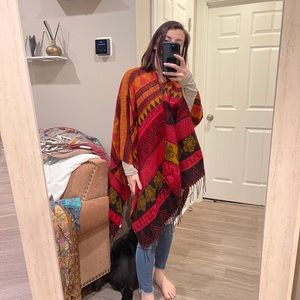 Printed Poncho